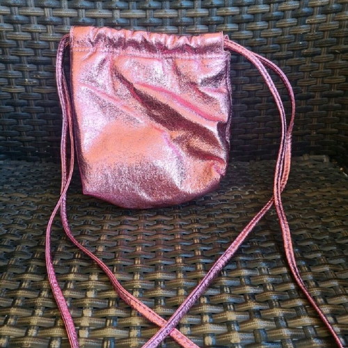Bershka metallic pink shorts like new with Zara gift bag