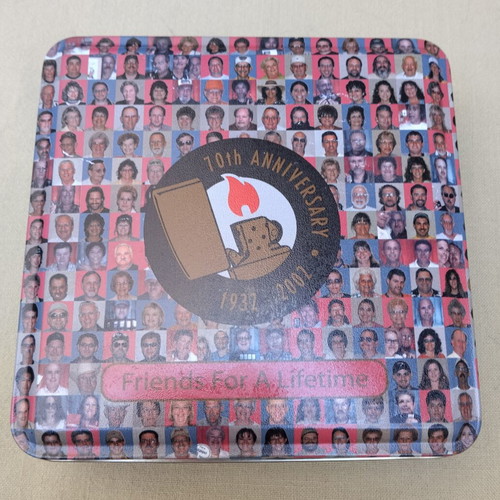 Zippo COTY 2002 "Friends For A Lifetime" 70th Anniversary lighter like new