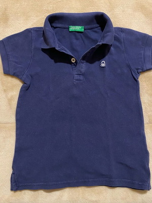 Benetton polo shirt used for boy 2-3 years blue