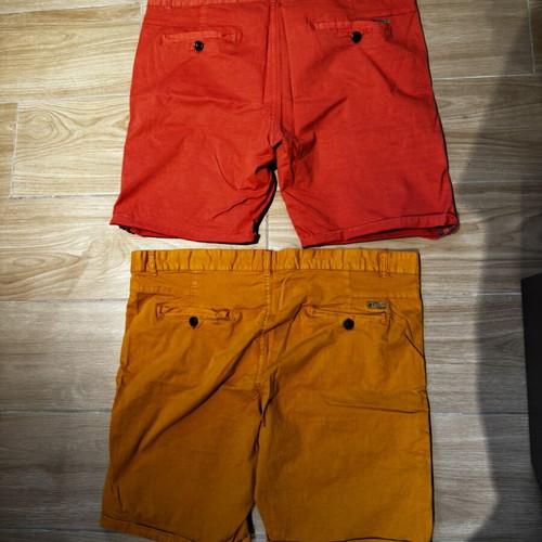 Tony Moro men's shorts used, size XL, pink and yellow, pack of two