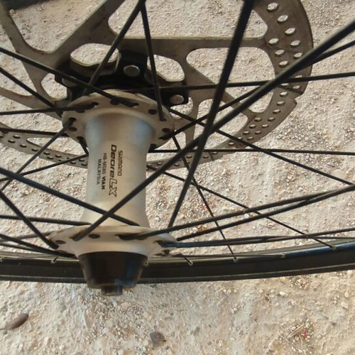 Deore LX 26 Inch Wheelset with Tires used, no Disc Brake
