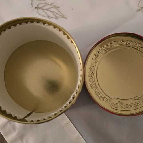 Metal round Mozart box new from Austria