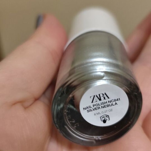 Zara nail polishes 3 pcs like new, gold, silver and gift light sea gray