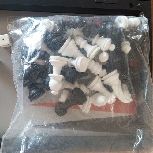 Portable 3-in-1 Board Game Set: Chess, Backgammon & Checkers, 31cm