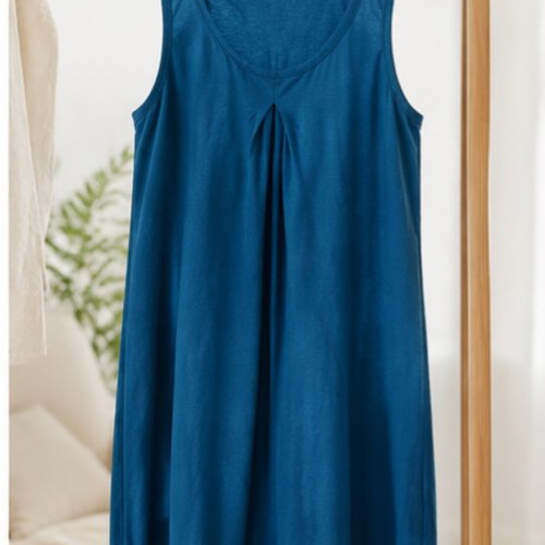 Viscose dress Zara size L like new, petrol blue