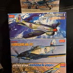 Academy 4 Model Airplane Kits 1/72 Scale New