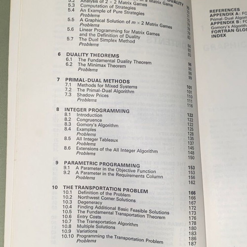 Linear Programming with FORTRAN by Carvel S. Wolfe like new