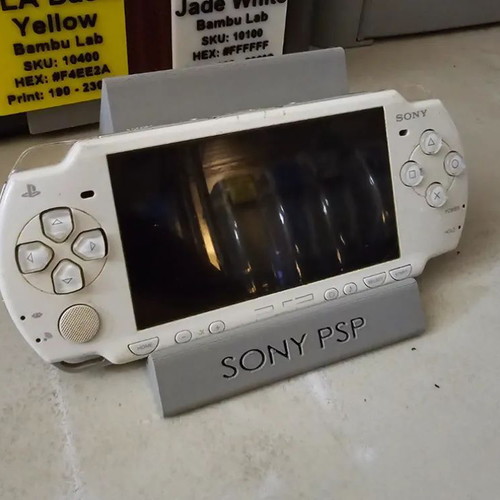PSP console stand made to order, multiple colors, 9.5x12x7.5 cm