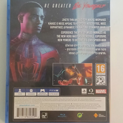 Spider-Man Miles Morales PS4 game like new