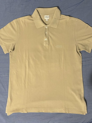 Armani Collezioni men's polo shirt, beige, size L