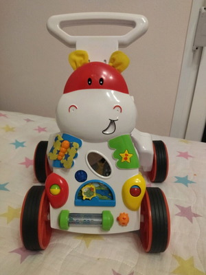 Hippopotamus Push Walker Educational Toy like new