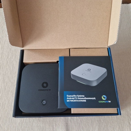 Cosmote TV Android TV Box 4K Skyworth like new