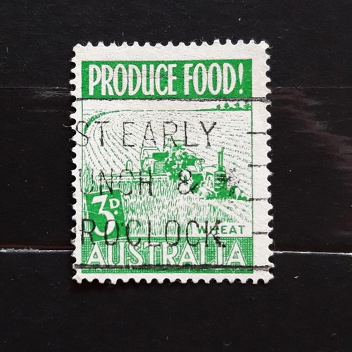 Australia 1953 3d Produce Food Wheat Green Stamp like new
