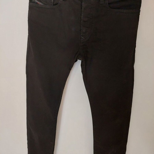 Diesel men's regular slim pants black size M like new