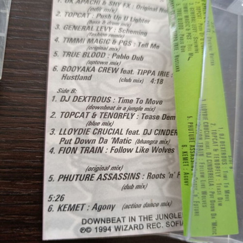 Drum and bass, jungle, breakbeat cassette tapes used with Prodigy