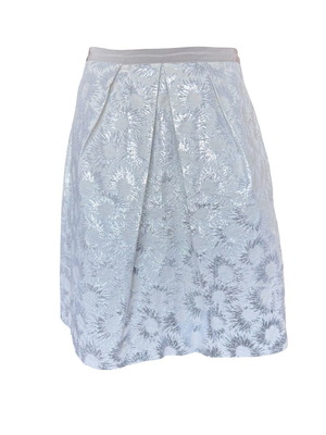 Φούστα Weekend Maxmara ασημί και λευκή σαν καινούργια