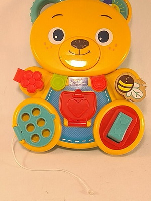 Baby Clementoni Ζωάκι Montessori Baby Bear σαν καινούργιο, κίτρινο για 12+ μηνών
