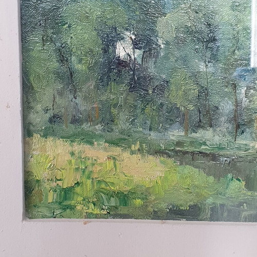 Gustaaf Van Loon original Belgian impressionist oil painting