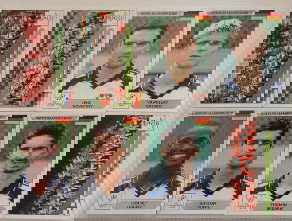 PANINI CHAMPIONS LEAGUE 2000/2001, 60 ΔΙΑΦΟΡΕΤΙΚΑ ΧΑΡΤΑΚΙΑ ΣΕ ΑΡΙΣΤΗ ΚΑΤΑΣΤΑΣΗ