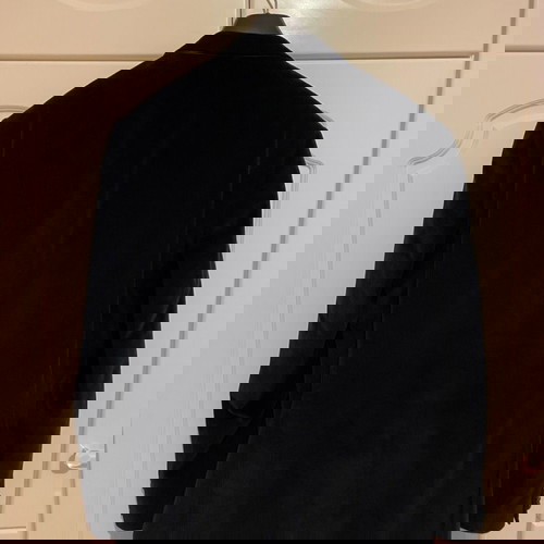 Βελουτέ μπλε σκούρο αντρικό κουστούμι καινούργιο, σακάκι και παντελόνι