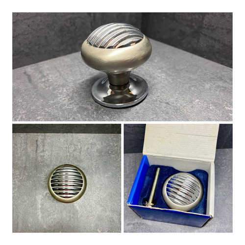 Pomolo-Bul door knob new, inox mat, 8cm height, 5cm base