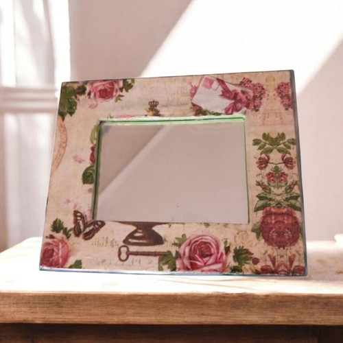 Handmade frame with mirror new 18x14cm