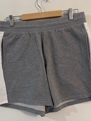 Asos sports shorts cotton, like new, grey and white, size L