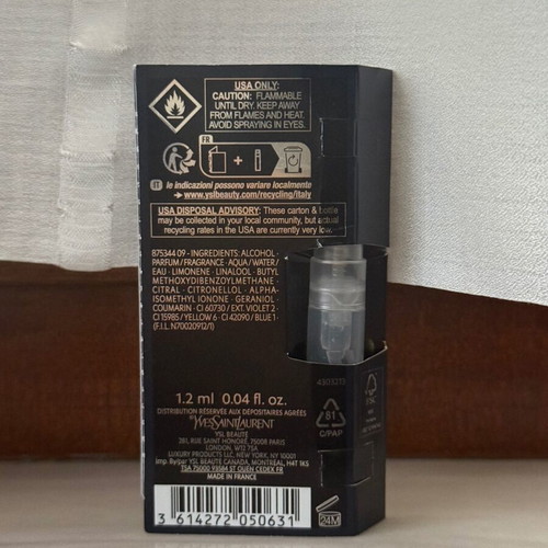 YSL Y Eau de Parfum tester new