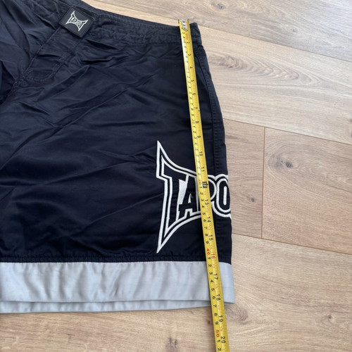 Tapout Swim Shorts XL used, black MMA UFC box shorts made in USA