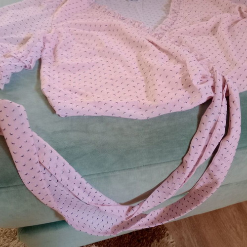Crop top BSB size 42 like new, white and pink
