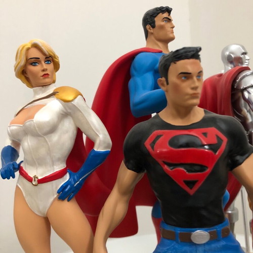 Superman Family 2-Part Statue new, collectible set DC Direct