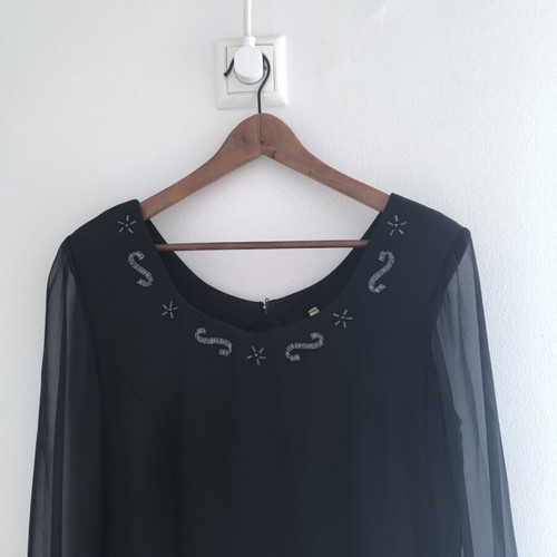 Black dress size M, elegant with lining