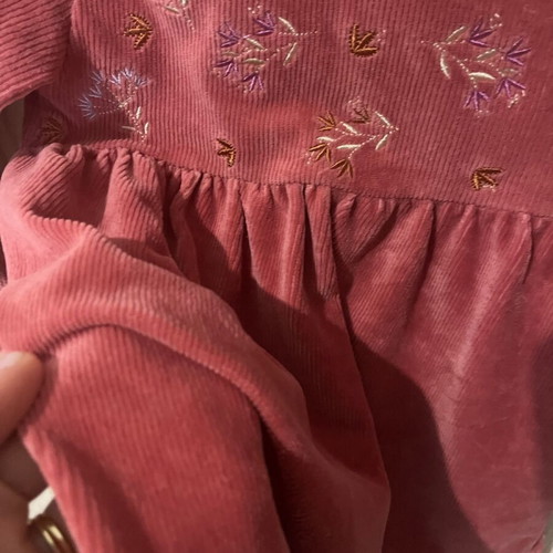 Energiers corduroy dress dark pink like new for 2-3 years old