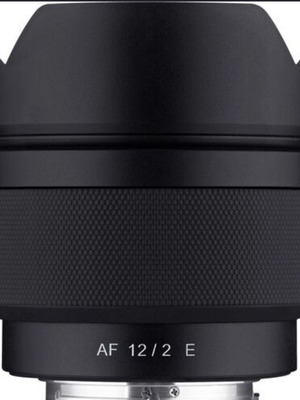 Samyang 12mm f2 AF E Mount lens like new with box and UV filter