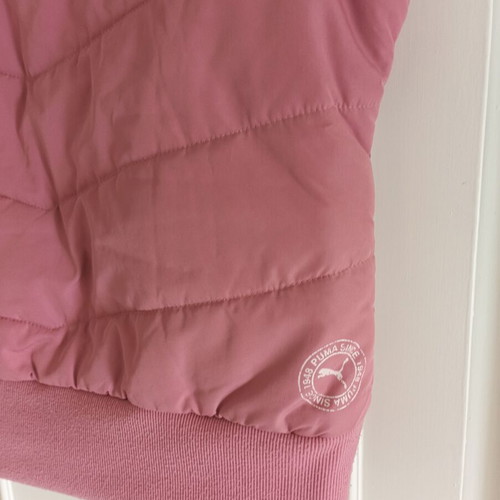 Vintage Puma sleeveless puffer vest, pink