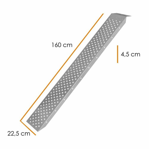 Masko Loading Ramps Set of 2 Galvanized Steel 160x22.5cm 400kg