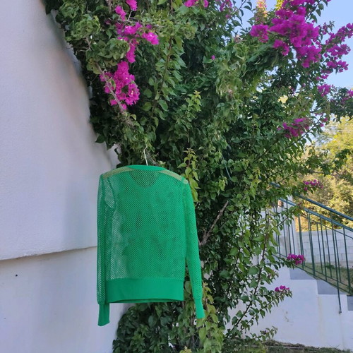 Green praino cardigan like new, size S