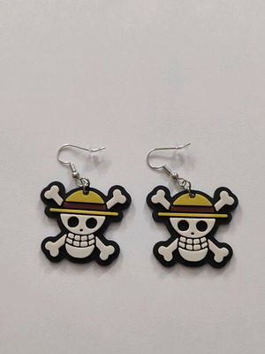 One Piece earrings 3D printed new