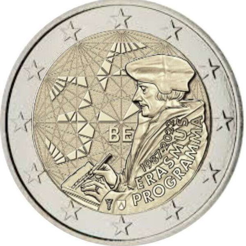 Belgium 2 Euro 2022 UNC Erasmus commemorative