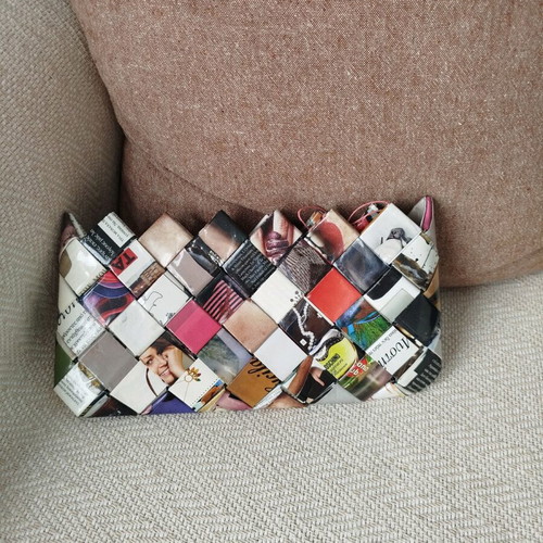 Handheld bag with zipper new handmade