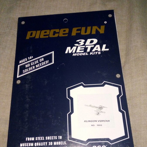Piece Fun 3D Metal Model Kit Klingon Vorcha Attack Cruiser
