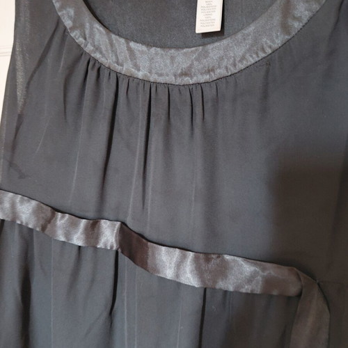 Miss Sixty balloon dress like new, satin details, black, size L