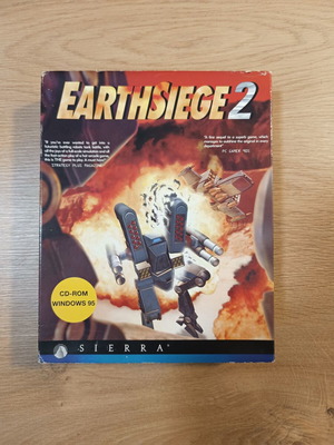 Earthsiege 2 PC game used, big box Sierra