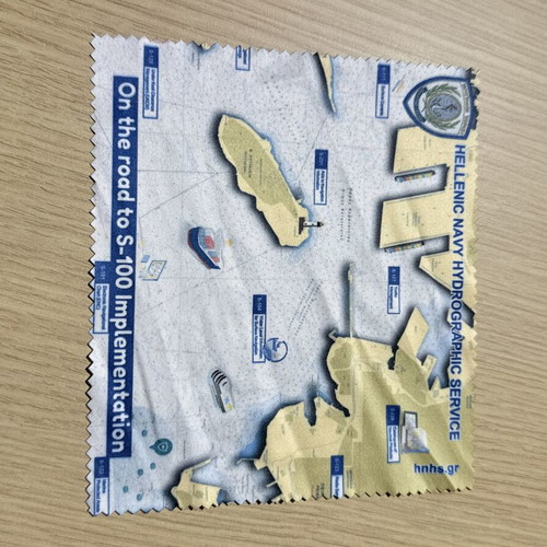 Glasses cleaning cloth Hellenic Navy collectible, new, blue