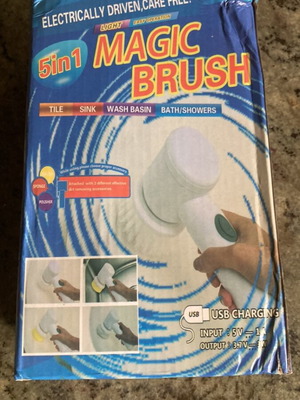 Rotating cleaning brush with extra attachments