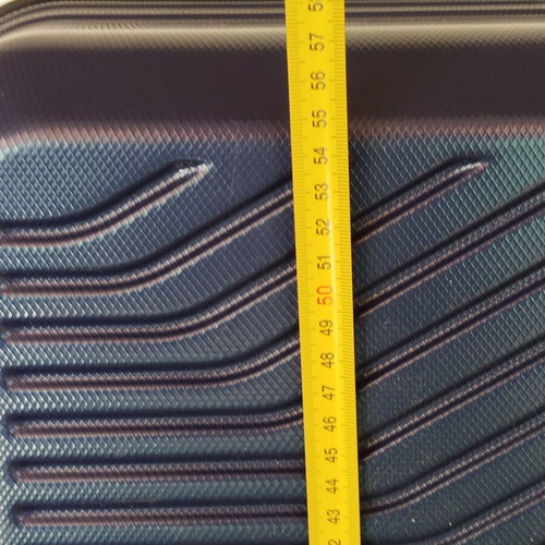Ox luggage hard travel suitcase navy blue