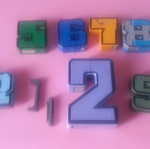 Numbers transformers used educational toy