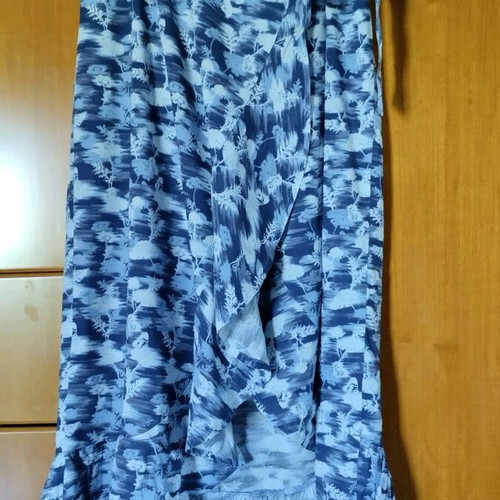 NoS skirt used, summer style, white and blue, sizes S and M