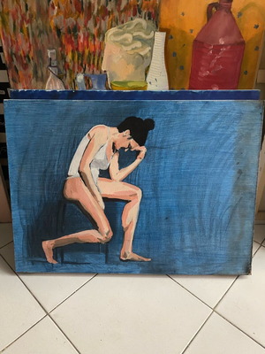 Painting used by students of Ornerakis school