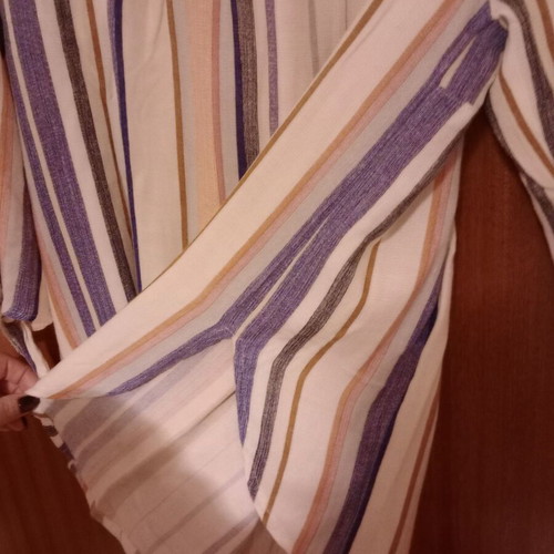 Women's striped blouse-shirt like new, small size with comfortable fit